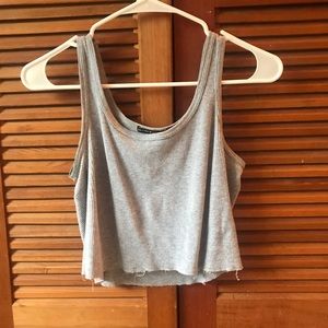 Grey brandy melville grey tank top!